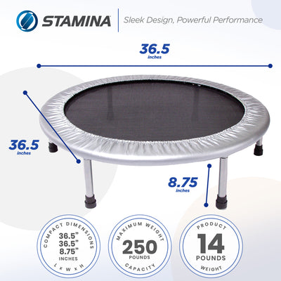 Stamina Products 35-1625 36" Folding Quiet & Safe Trampoline (For Parts) - VMInnovations