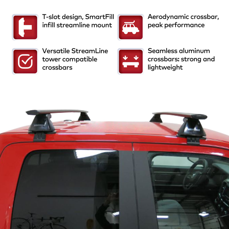 Yakima 60" JetStreamRoof Rack Crossbars, Compatible w/StreamLine Towers (Used)