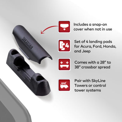 YAKIMA Landing Pad 19 Tower Mounting, Compatible w/SkyLine Towers (Open Box) - VMInnovations
