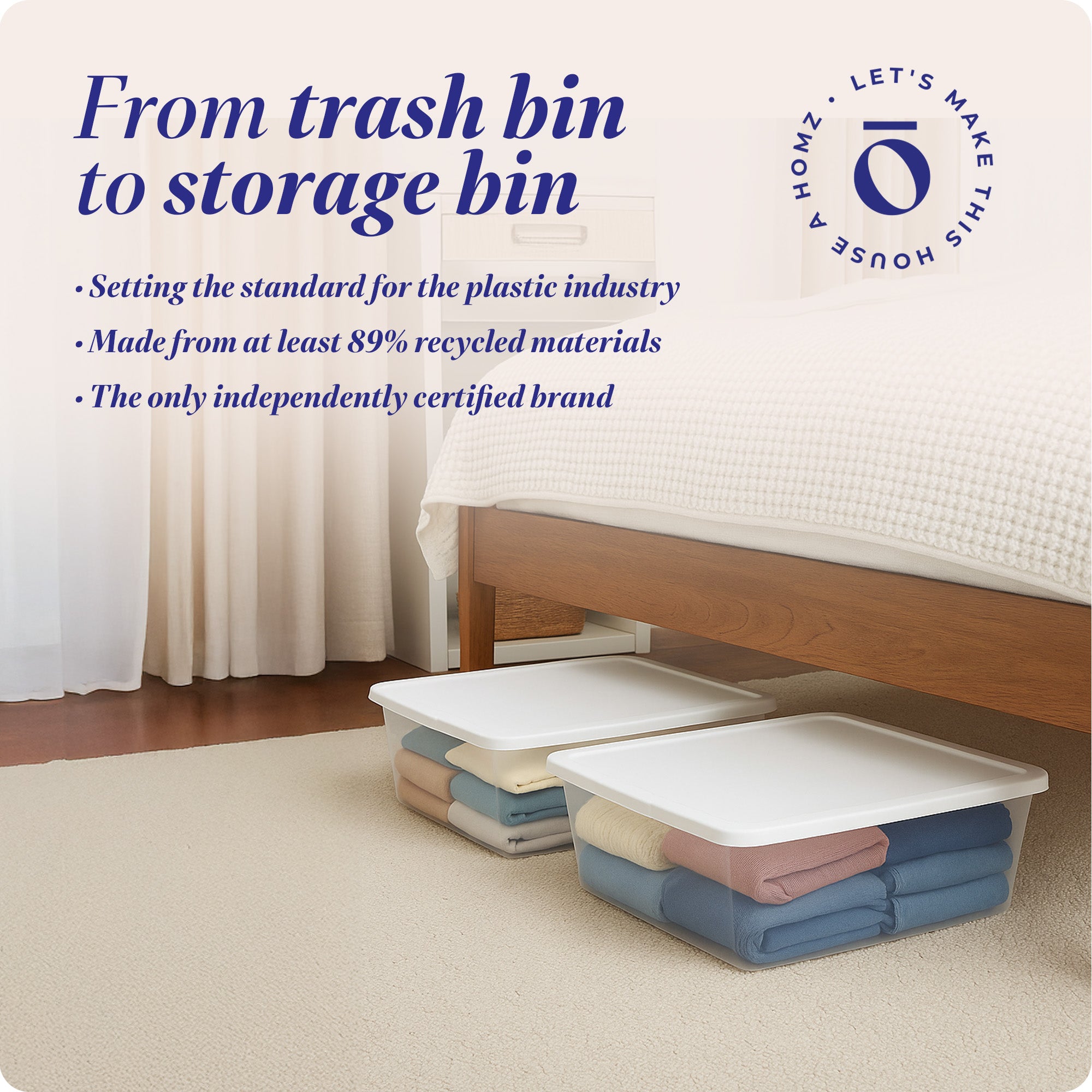 Homz 12 Qt Snaplock Clear Plastic Storage Container Bin with Secure Lid, 4 Pack