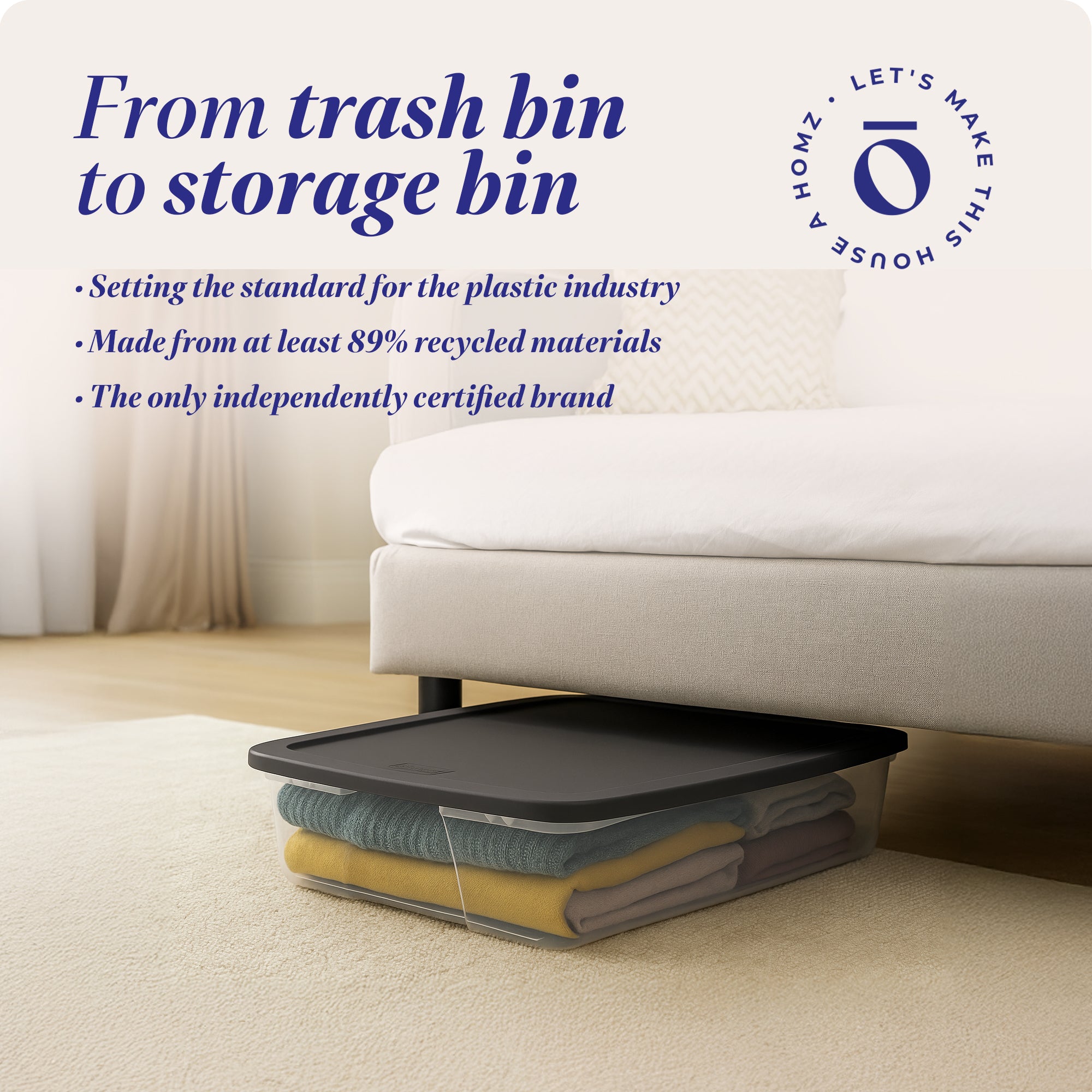 Homz Snaplock 28 Quart Clear Organizer Storage Container Bin with Lid, (4 Pack) - VMInnovations