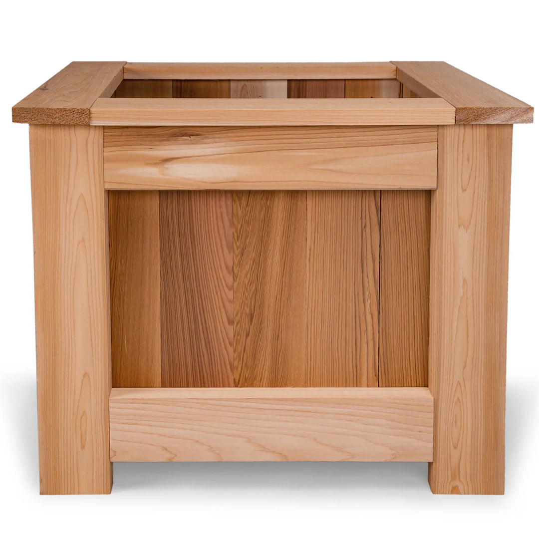 All Things Cedar 2' Cedar Box Planter, Elevated Outdoor Garden Bed (Open Box)
