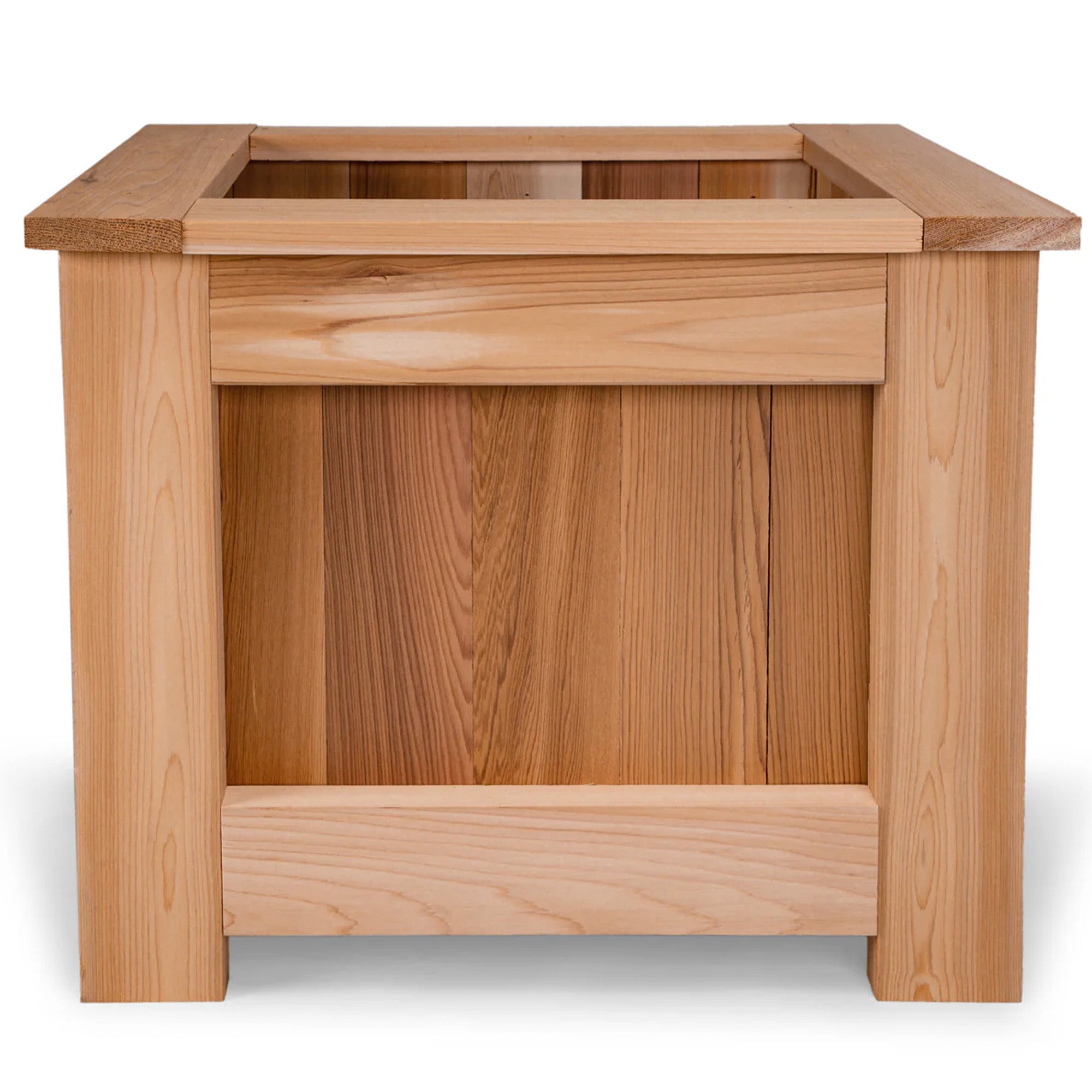 All Things Cedar 2' Cedar Box Planter, Elevated Outdoor Garden Bed (Open Box) - VMInnovations
