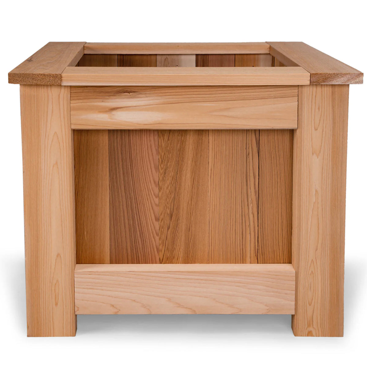 All Things Cedar 2' Cedar Box Planter, Elevated Outdoor Garden Bed (Open Box) - VMInnovations