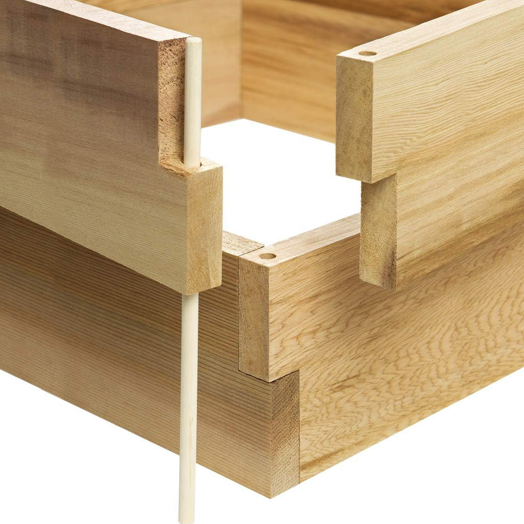 All Things Cedar 4x2 Ft Elevated Garden Box with Stackable and Expandable Design - VMInnovations
