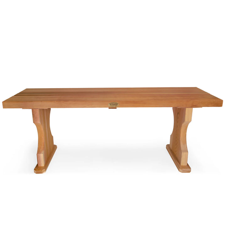 All Things Cedar 45” Deluxe Wood Backless Bench, Indoor Outdoor Seating, Natural