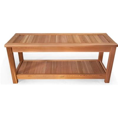 All Things Cedar 44” Deluxe Wood Sauna Bench, Indoor Outdoor Seating (For Parts) - VMInnovations