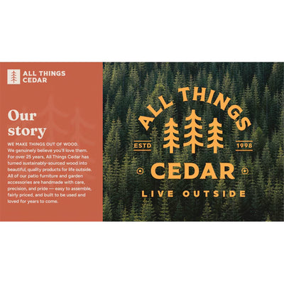 All Things Cedar 44” Deluxe Wood Sauna Bench, Indoor Outdoor Seating (For Parts) - VMInnovations