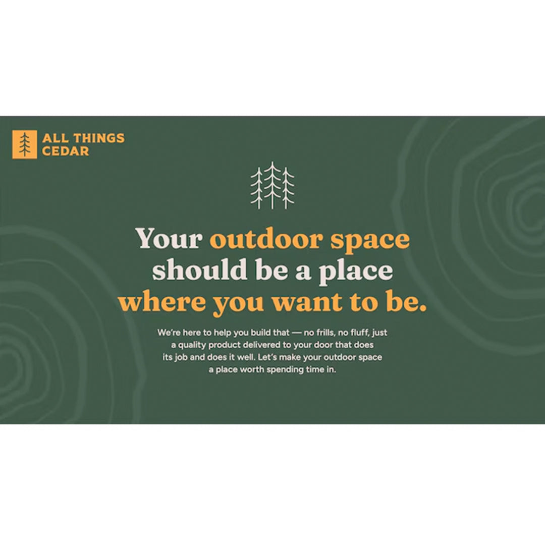 All Things Cedar 44” Wood Sauna Bench, Indoor Outdoor Seating, Natural(Open Box)