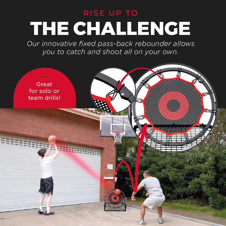 IE Sports Basketball Rebounder Multi-Sport Rebound Net Return Attachment, Red