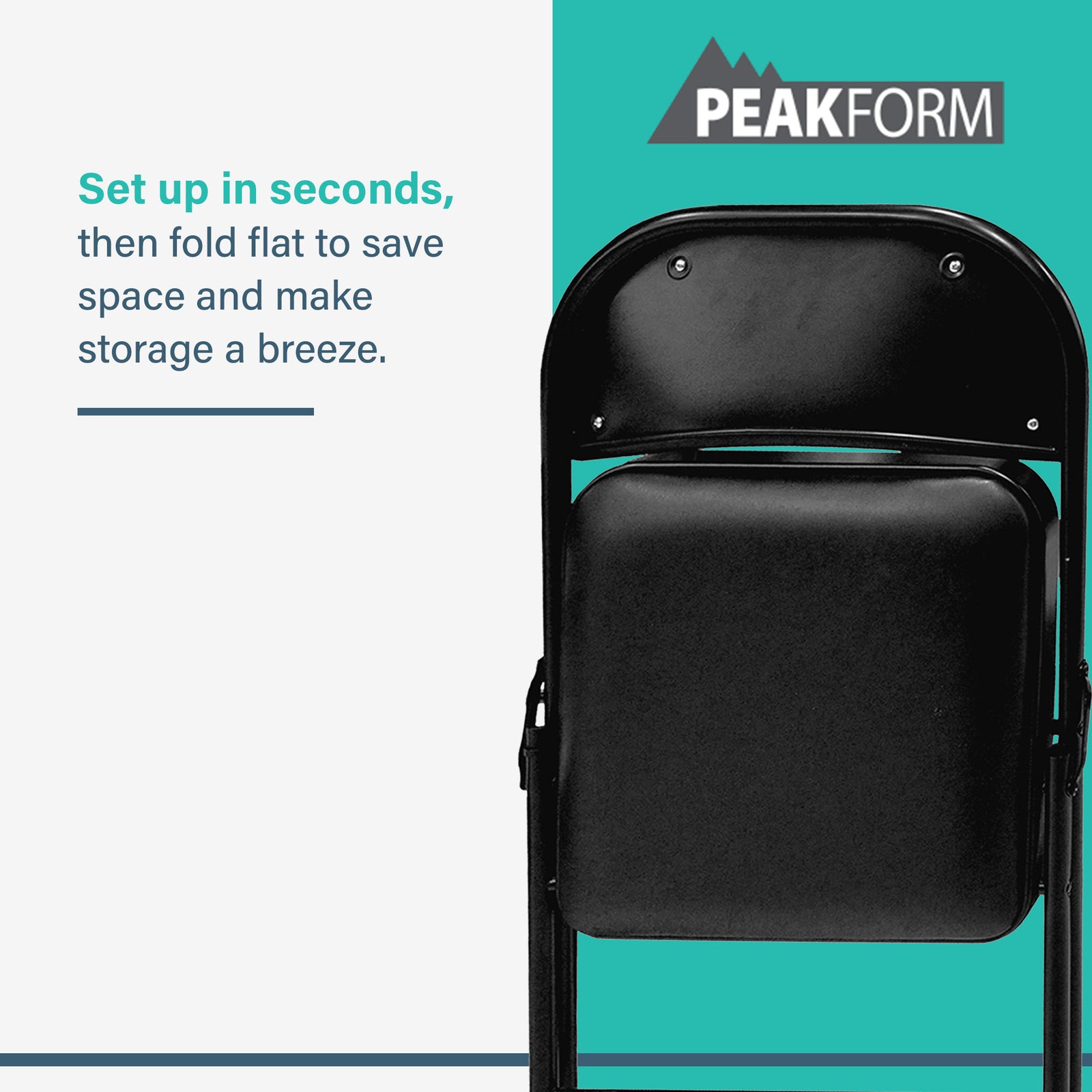 Plastic Development Group Party Metal Padded Vinyl Folding Chair (4 Pack) (Used) - VMInnovations