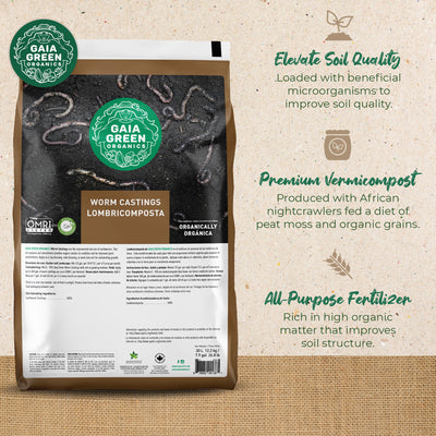 GAIA GREEN 10 Kg All Purpose Soil & 10 Kg Power Bloom & 30L Worm Castings Powder