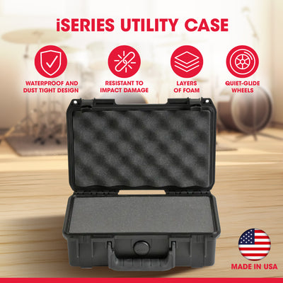 SKB iSeries Waterproof Hard Case w/Cubed Foam for Travel Storage (Open Box)