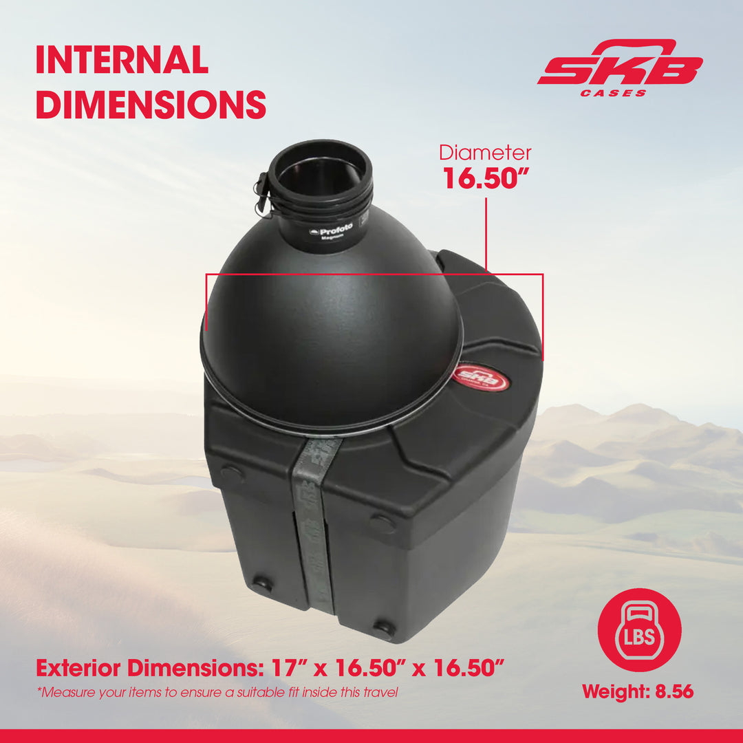 SKB 12" x 12" Tom Case with Padded Interior and D-Shaped Drum Design, Black - VMInnovations