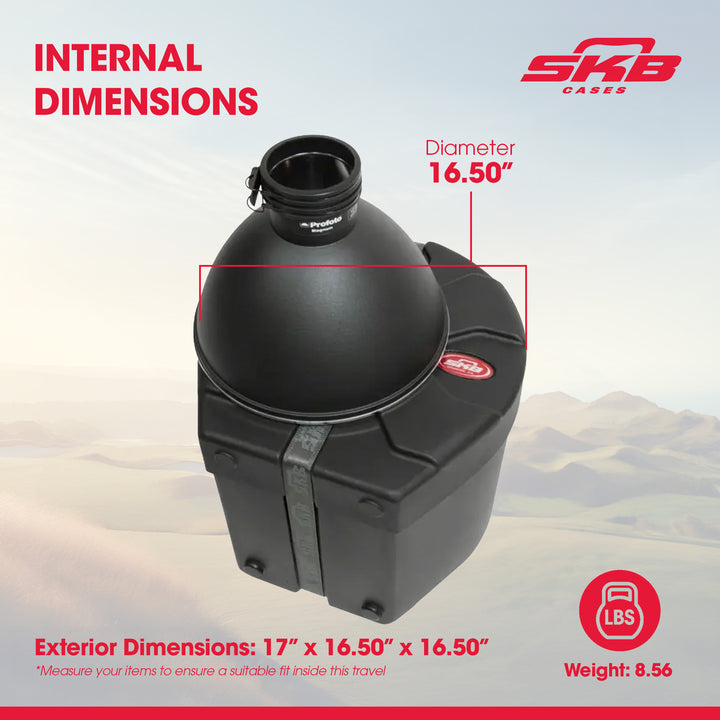 SKB 12" x 12" Tom Case with Padded Interior and D-Shaped Drum Design, Black - VMInnovations