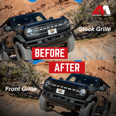 AMERICAN MODIFIED Grille 21-24 Ford Bronco 2 & 4 Door w/oFront Camera(Open Box) - VMInnovations