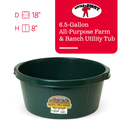 Little Giant 6.5 Gallon Plastic All Purpose Farm and Ranch Utility Tub (Used)