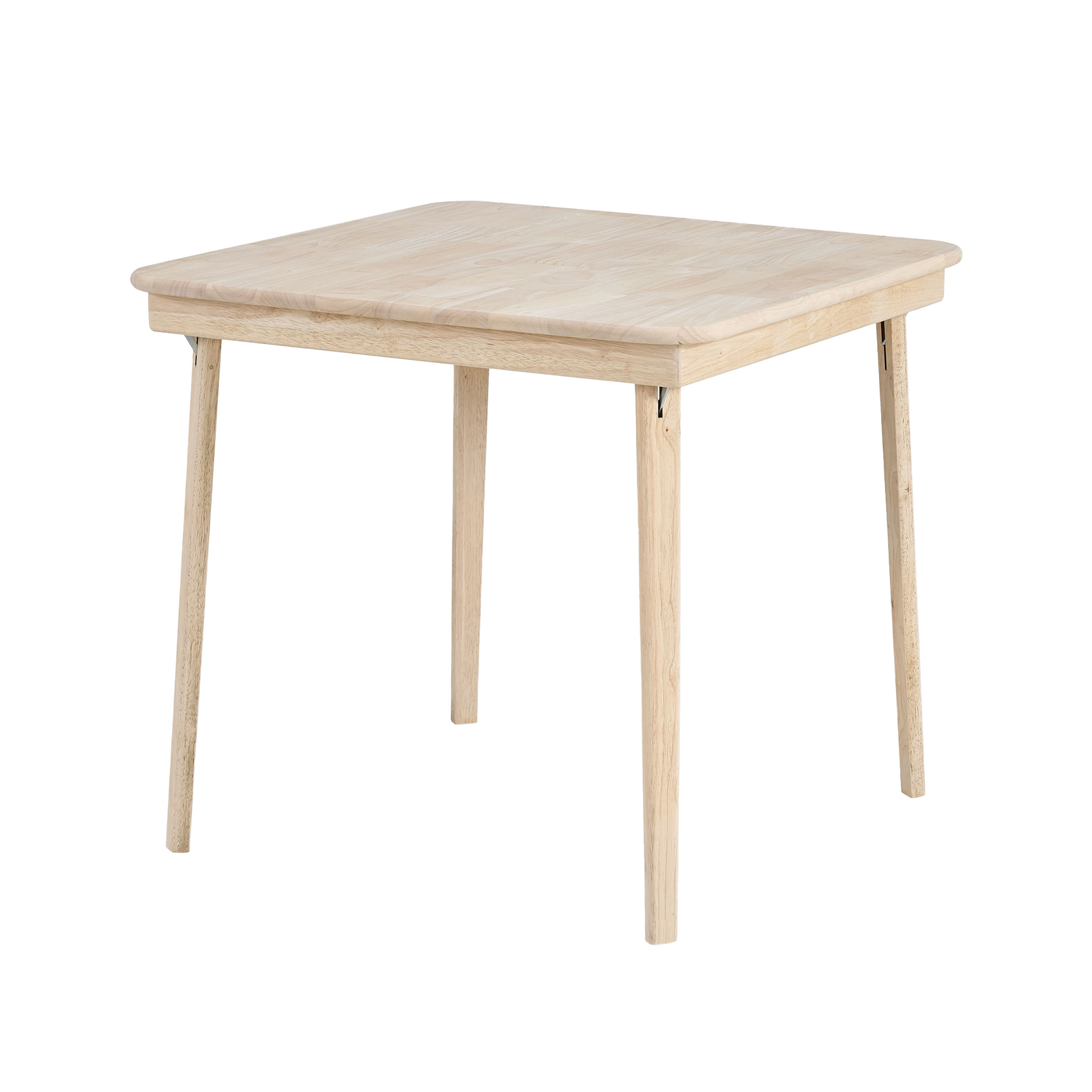 Stakmore Straight Edge Solid Wood Folding Card Table, Unfinished Frame(Open Box) - VMInnovations
