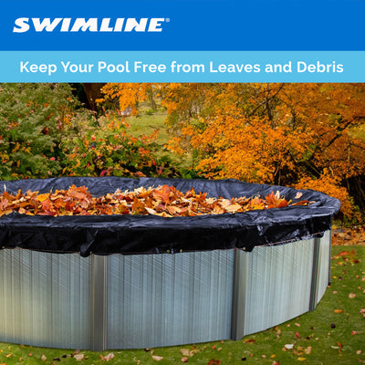 Swimline 21 Foot Round Above Ground Swimming Pool Leaf Net Top Cover | CO921