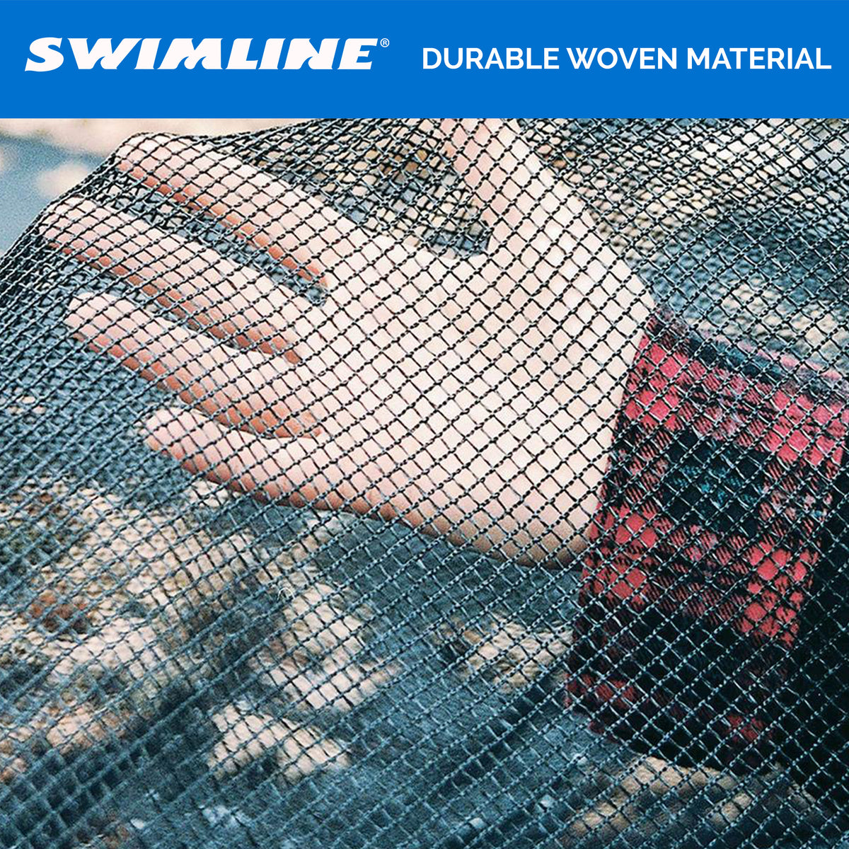Swimline 21 Foot Round Above Ground Swimming Pool Leaf Net Top Cover (6 Pack)