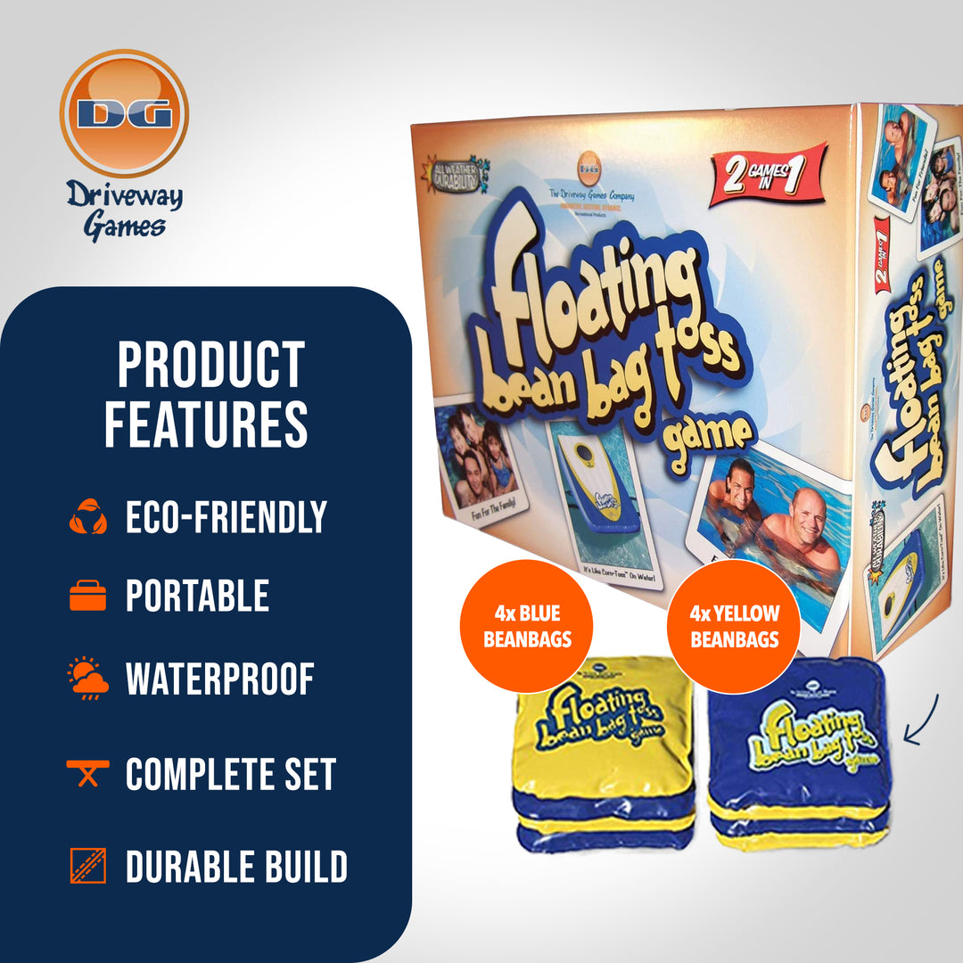 Driveway Games Floating Bean Bag Toss Inflatable Cornhole Game (Open Box) - VMInnovations