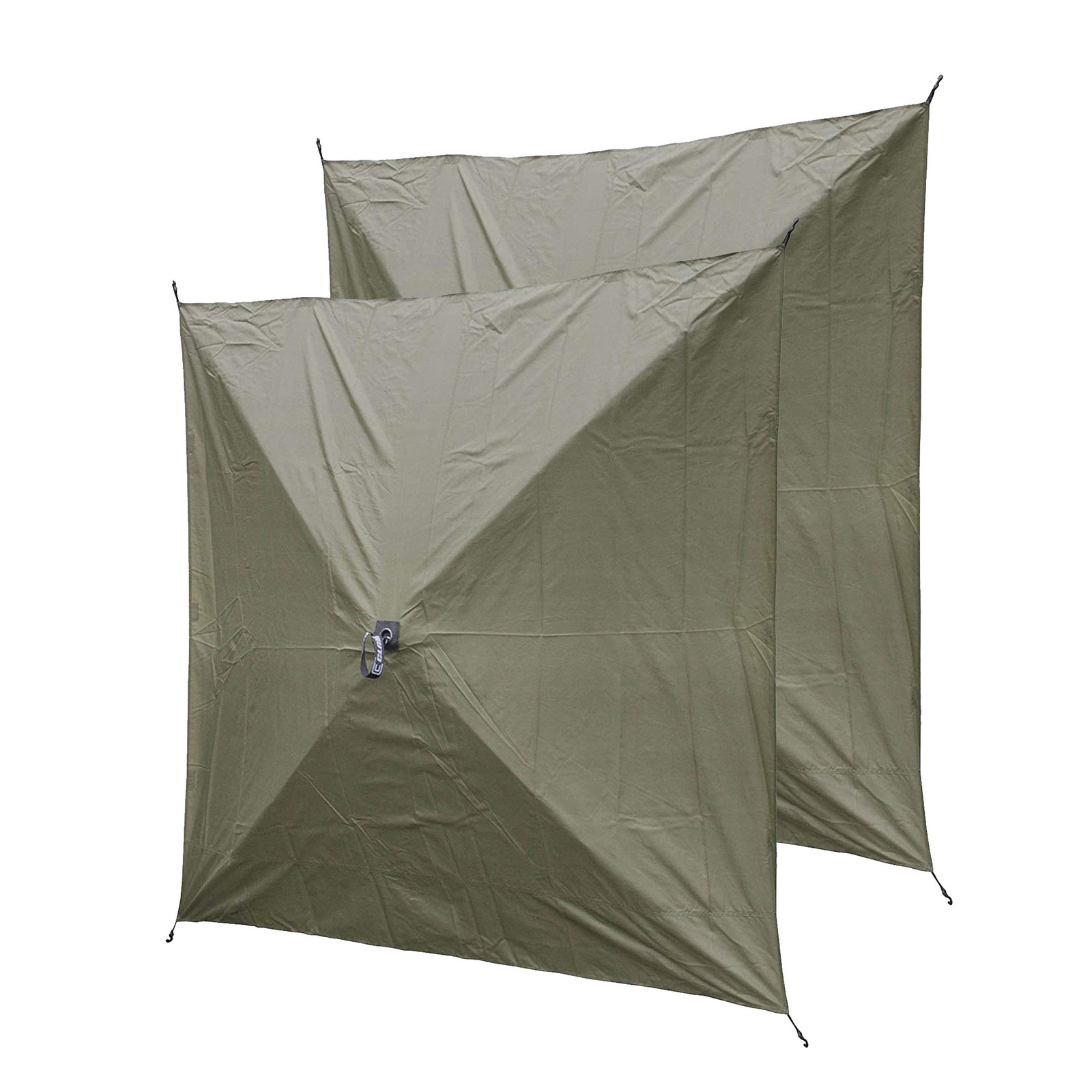 Clam Quick-Set Screen Hub Tent Wind & Sun Panels, Accessory Only, Green (2 Pack) - VMInnovations