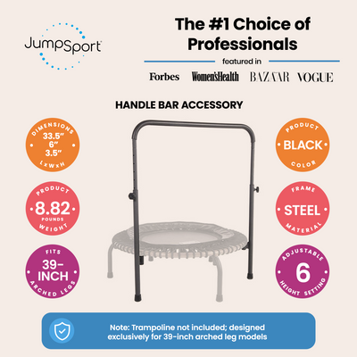 JumpSport Handle Bar for Fitness Trampolines, Trampoline Not Included(For Parts) - VMInnovations