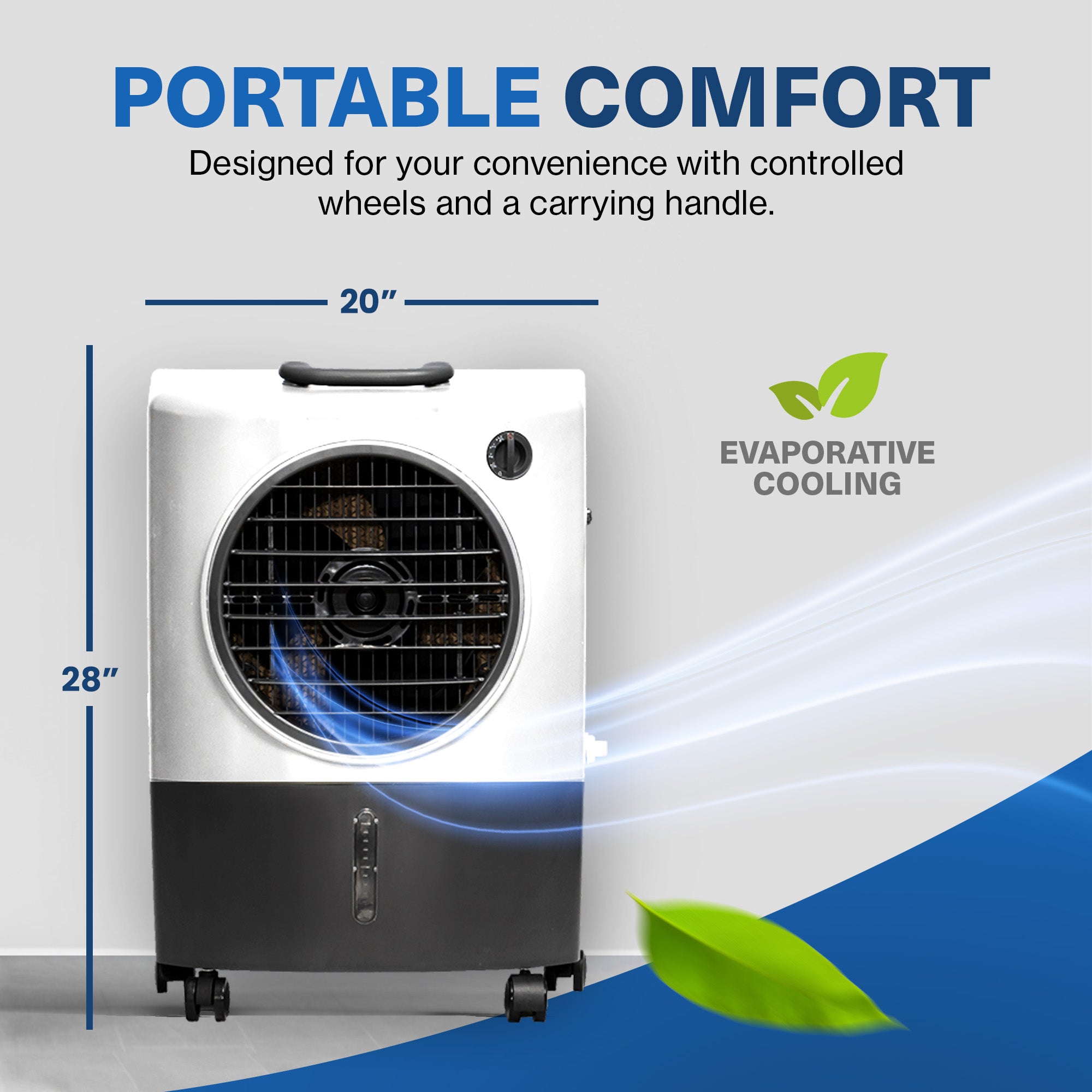 Hessaire MC18M Portable 500 Sq Ft Evaporative Swamp Air Cooler (For Parts) - VMInnovations