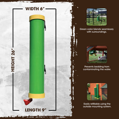 Rugged Ranch High End Hen Elevated 2 Gallon Poultry Waterer and Mounting System