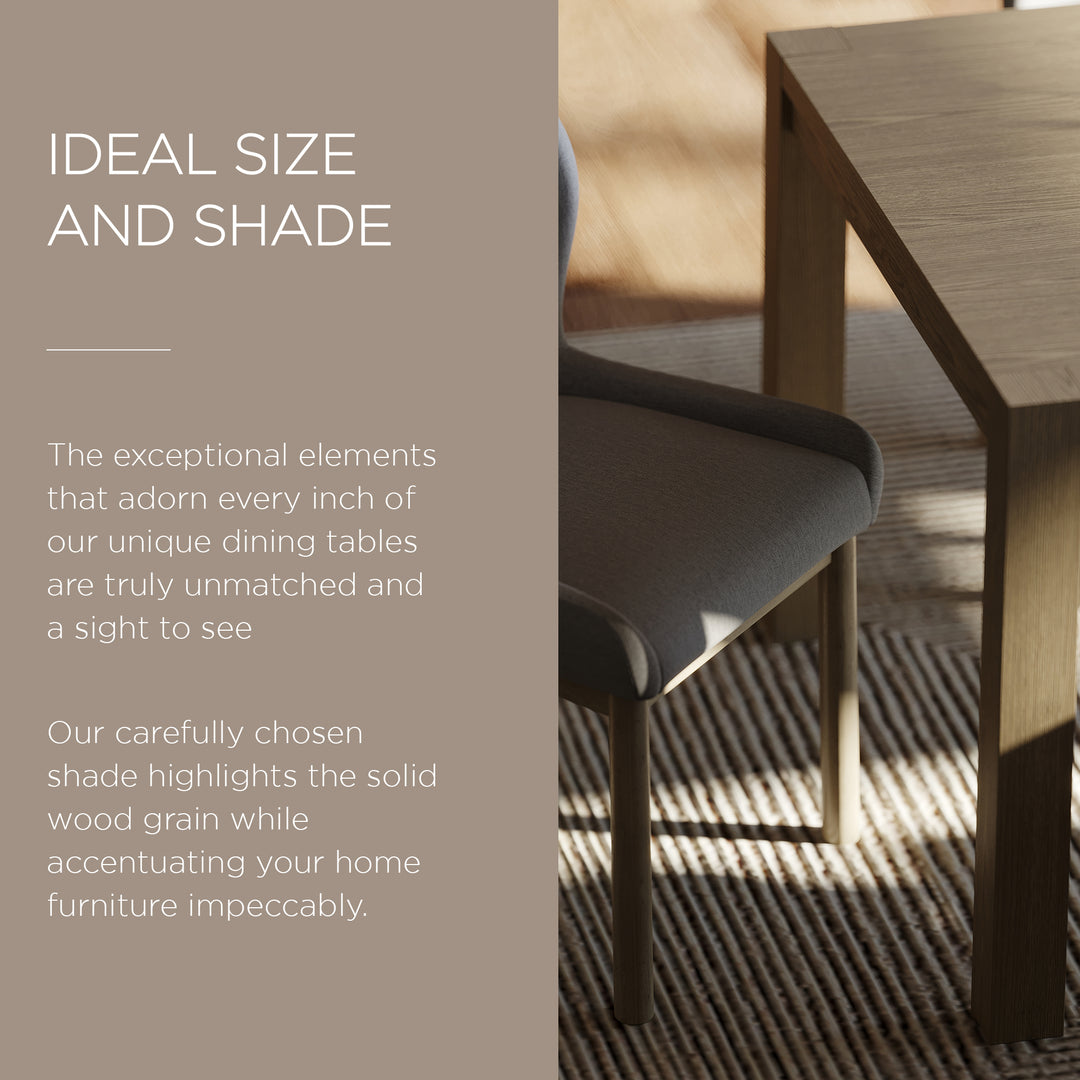 Maven Lane Cleo Contemporary Wooden Dining Table in Refined Grey Finish (Used)