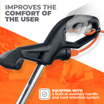 Black and Decker 2-in-1 Metal Electric Trimmer & Edger with 3.5 Amp Motor, Black - VMInnovations