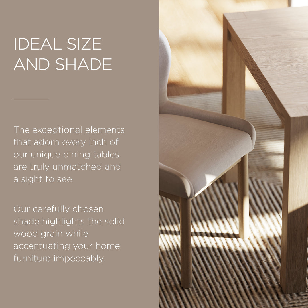 Maven Lane Cleo Wooden Dining Table in Refined White Finish (Open Box)