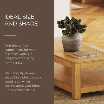 Maven Lane Paulo Wooden Coffee Table in Weathered Natural Finish (Used) - VMInnovations