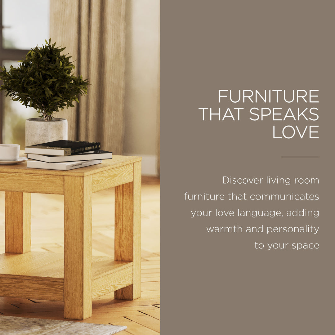 Maven Lane Paulo Wooden Side Table in Weathered Natural Finish (Open Box) - VMInnovations