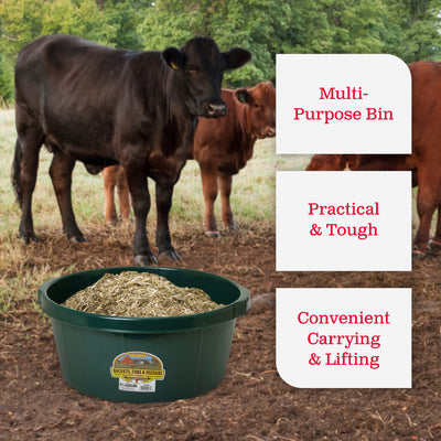 Little Giant 6.5 Gallon Plastic All Purpose Farm and Ranch Utility Tub (Used) - VMInnovations