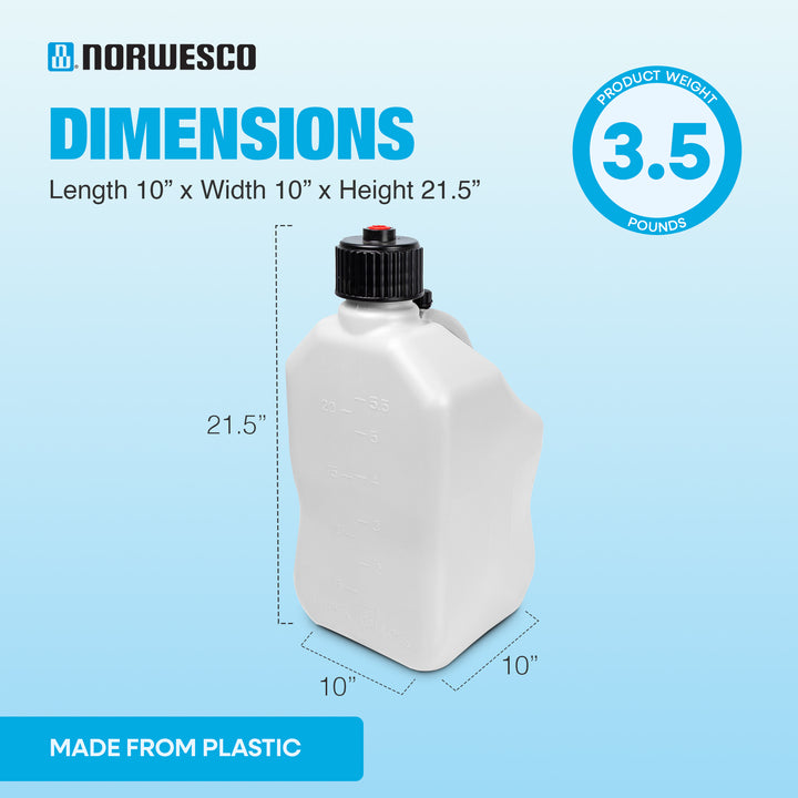 Bushman 4pk U-Jug Storage Jug, Portable Plastic Container, 5.5Gal (Open Box)