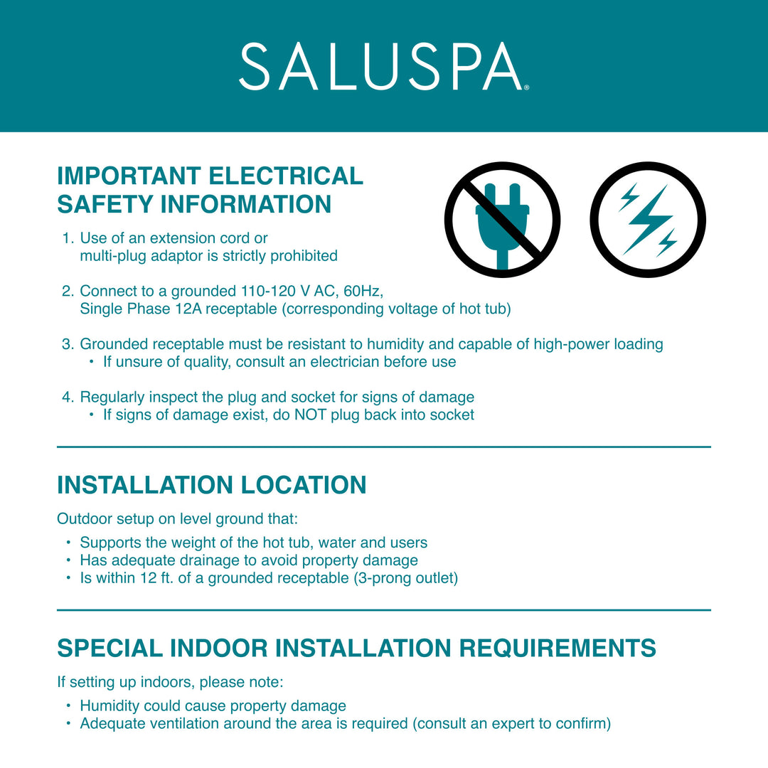 Bestway SaluSpa Hawaii AirJet Hot Tub + Bestway SaluSpa Underwater Non Slip Pool