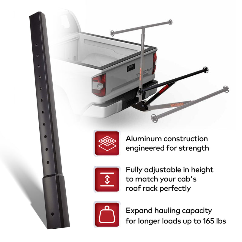 Yakima 3lb Aluminum Height Extension for LongArm Bed Extender, Black (Open Box)