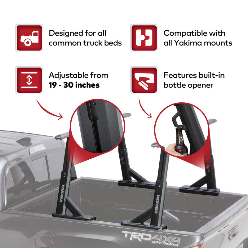 Yakima HD (Towers Only) Heavy Duty Truck Bed Rack, Compatible w/HD Bar (Used)