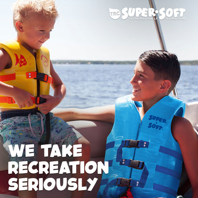 TRC Super Soft XS Life Jacket Vinyl Coated Foam Swim Vest, Yellow (Used) - VMInnovations