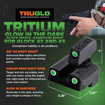 TruGlo Front and Rear Sight Installation Tool Kit Set for Pistols, Black