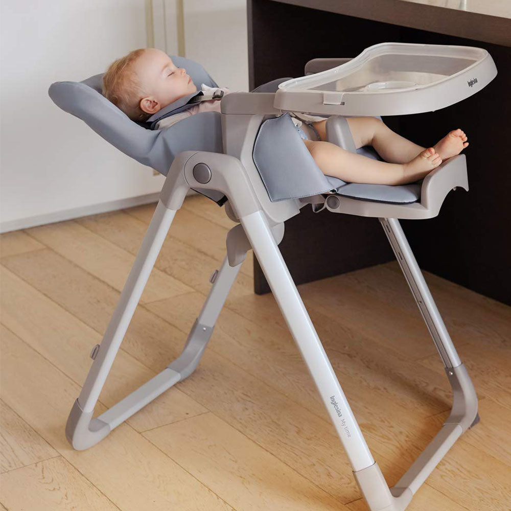 Inglesina My time Foldable Easy Clean Baby High Chair with Removable Tray, Sugar - VMInnovations