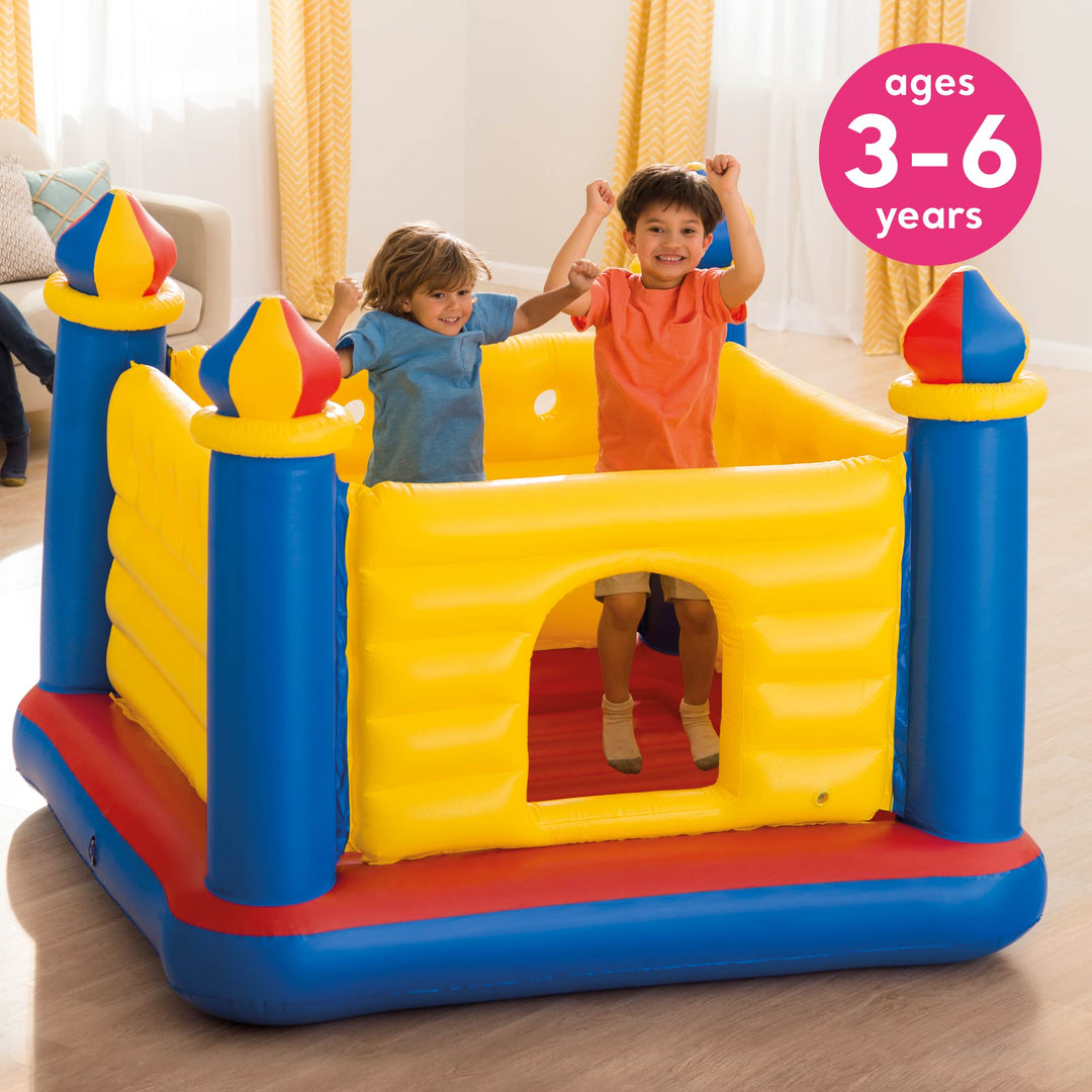 Intex Inflatable Jump-O-Lene Castle House with Multi-Colored Fun Ballz, 100 Pack