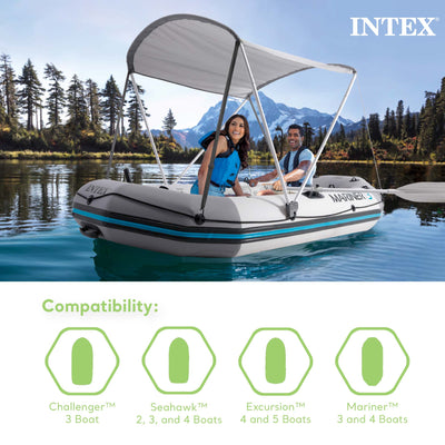 Bimini Top Sun Shade for Mariner, Seahawk, Excursion, & Challenger Boats (Used) - VMInnovations