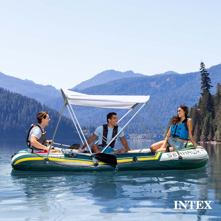 Intex Bimini Top Sun Shade for Mariner, Seahawk, Excursion, & Challenger Boats - VMInnovations