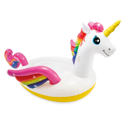 Intex 57291EP Giant Inflatable Mega Unicorn Ride On Swimming Pool Float (4 Pack)