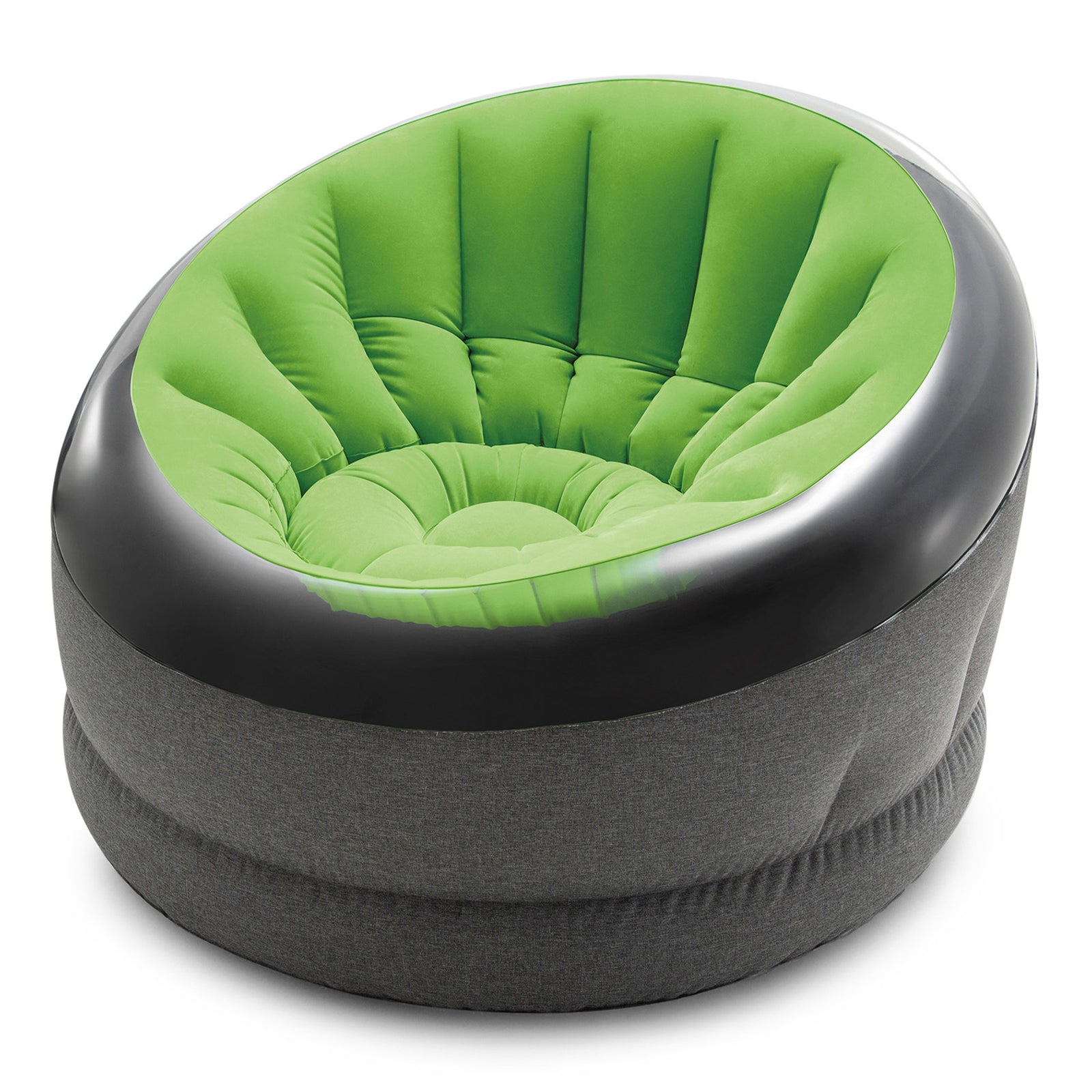 Intex Empire Indoor Inflatable Blow Up Dorm Room Lounge Air Chair, Lime Green - VMInnovations