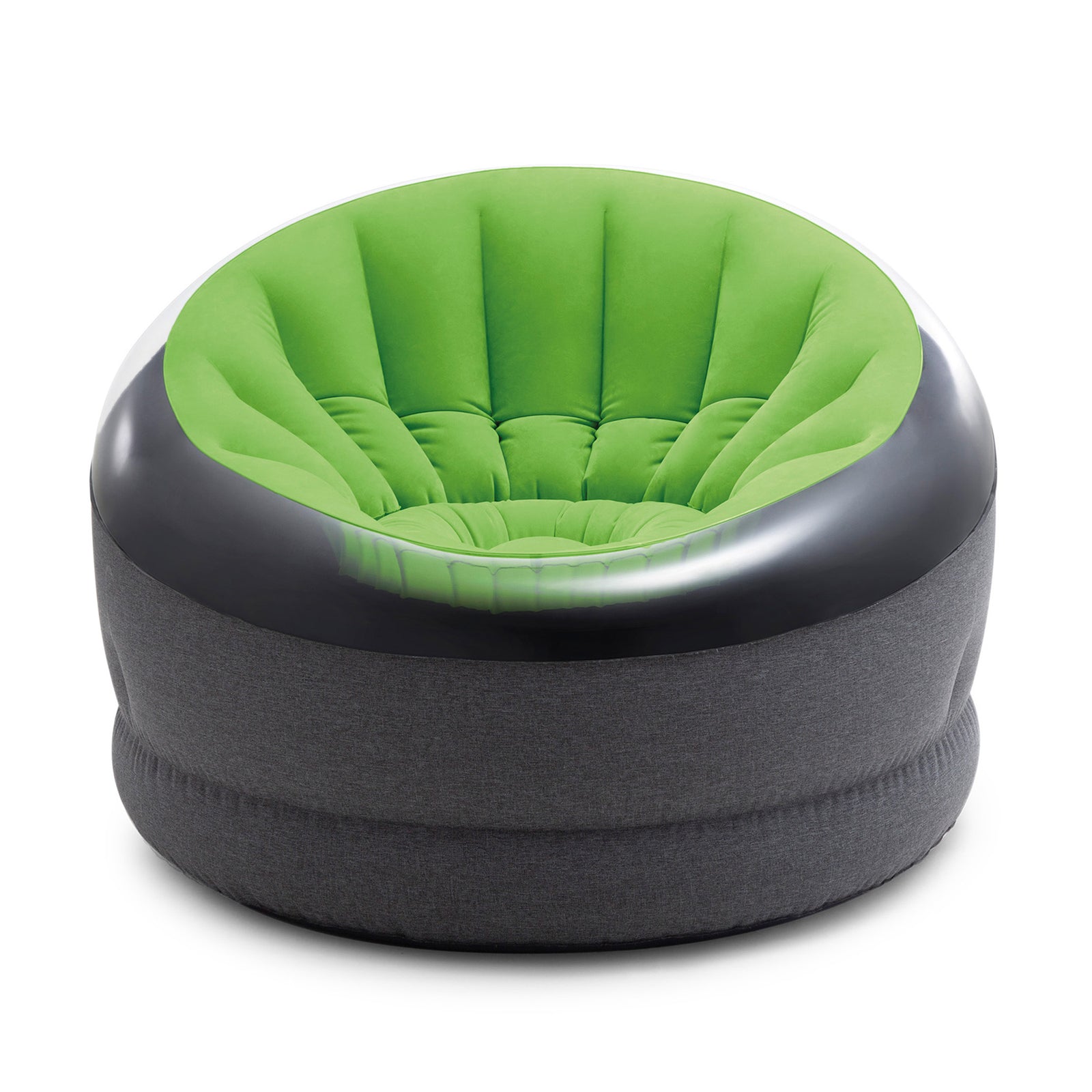 Intex Empire Indoor Inflatable Blow Up Dorm Room Lounge Air Chair, Lime Green - VMInnovations