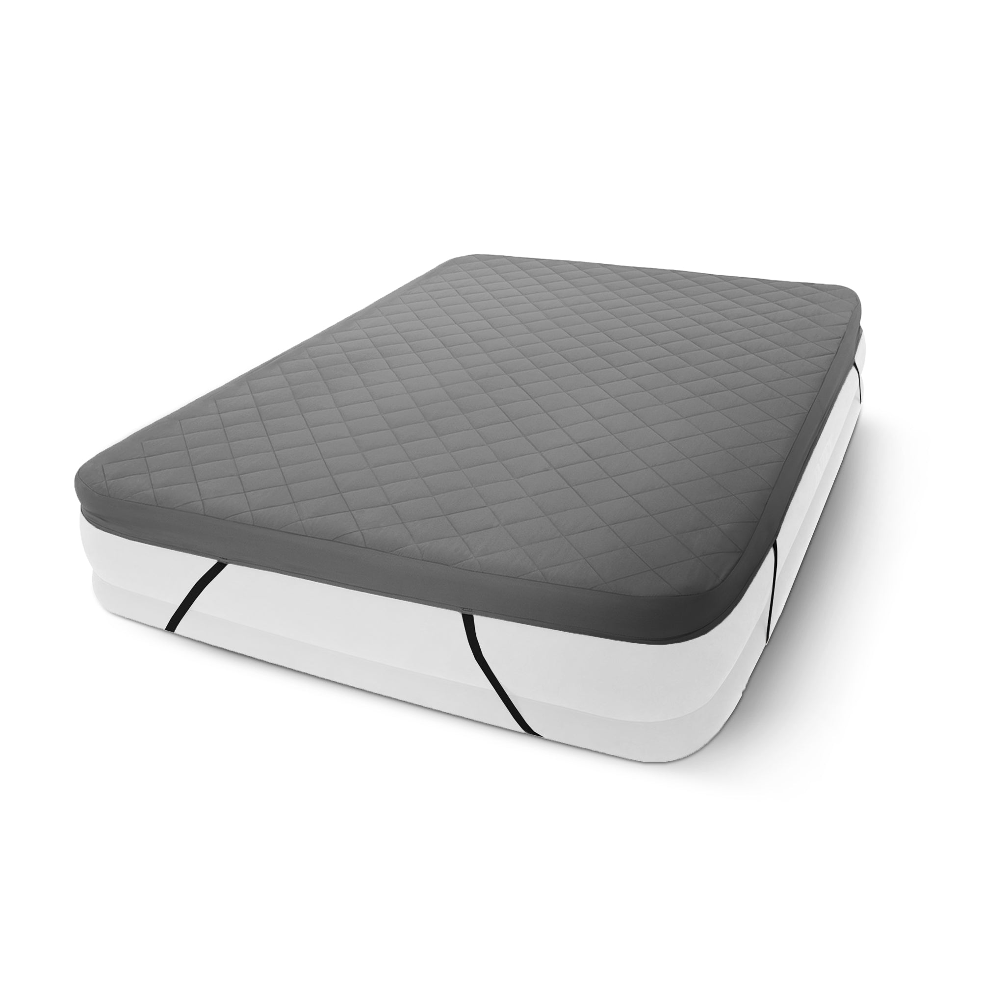Intex Queen Quilted Airbed Cover for Air Mattress up to 22 Inches Tall(Open Box)