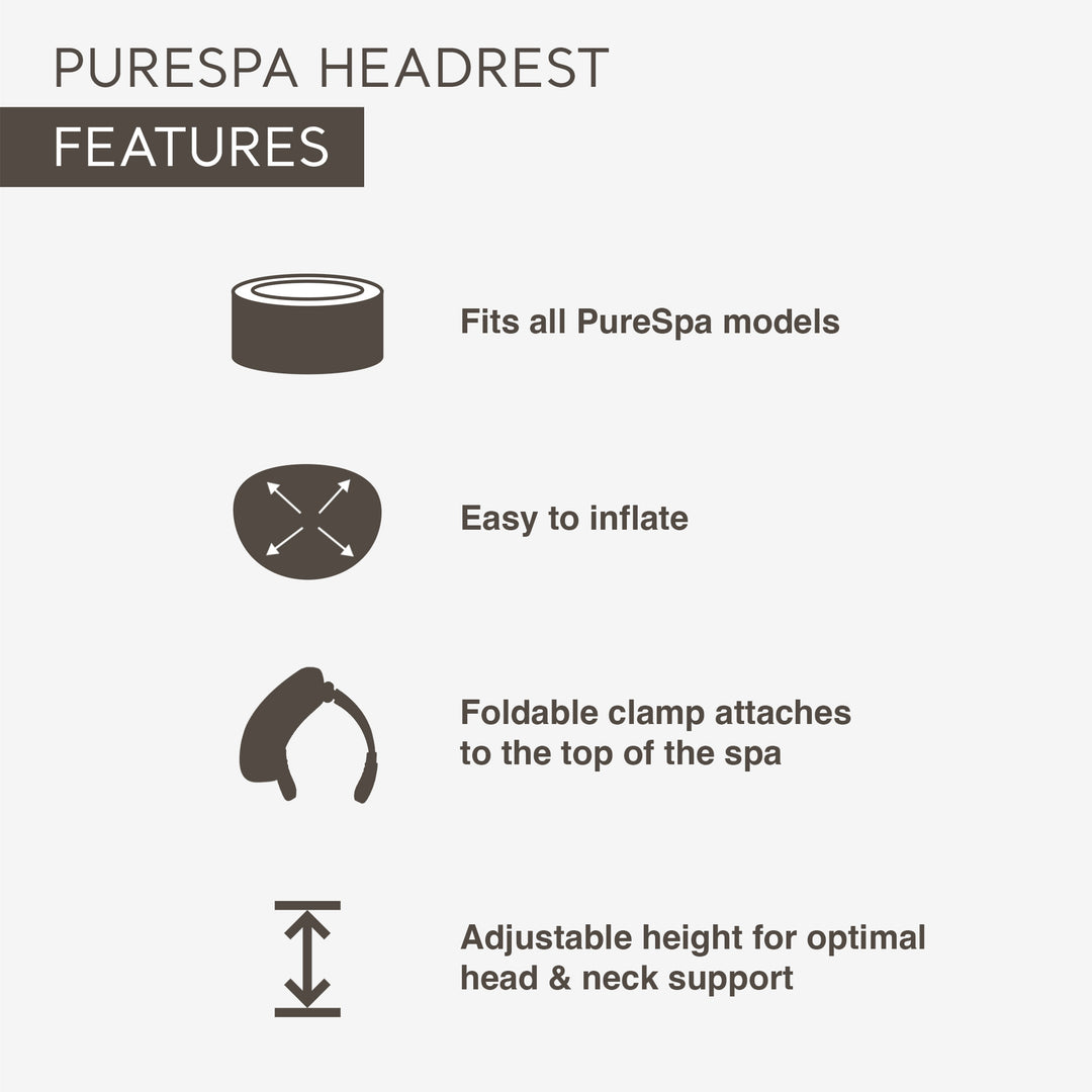 Intex Adjustable Headrest w/Head & Neck Support for Pool, Lawn, & Spa (Open Box)